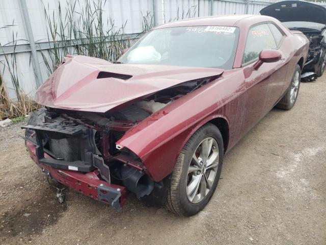 2C3CDZGG2LH250224 - 2020 DODGE CHALLENGER BURGUNDY photo 2