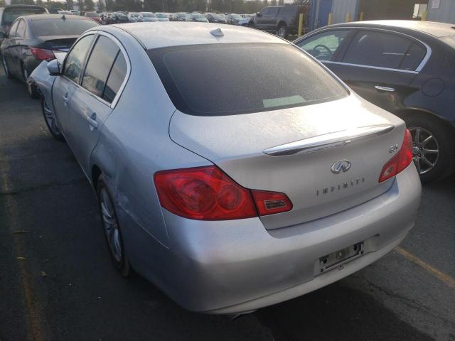 JN1DV6AP9CM811636 - 2012 INFINITI G25 BASE SILVER photo 3