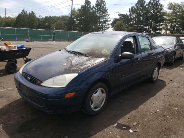 1FAFP33P32W306650 - 2002 FORD FOCUS LX BLUE photo 2