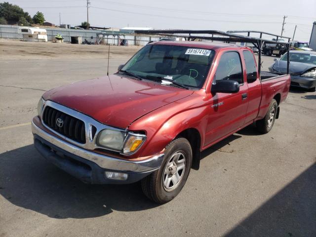 5TEVL52N91Z802566 - 2001 TOYOTA TACOMA XTR BURGUNDY photo 2