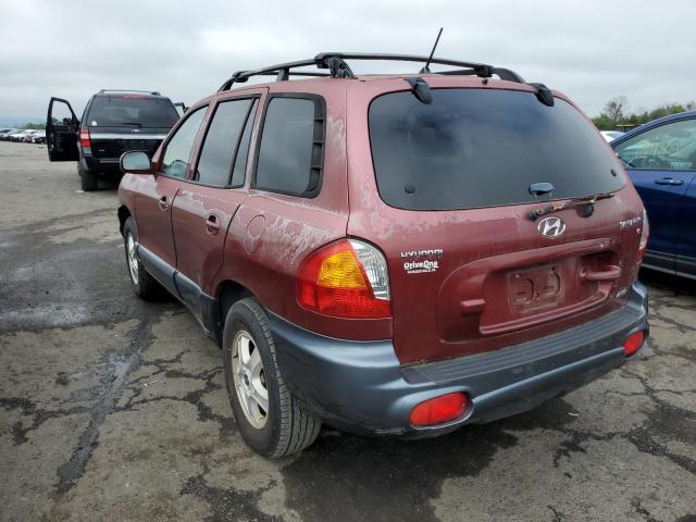 KM8SC73D54U813285 - 2004 HYUNDAI SANTA FE G BURGUNDY photo 3