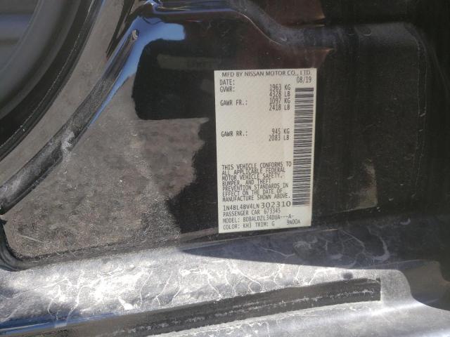 1N4BL4BV4LN302310 - 2020 NISSAN ALTIMA S BLACK photo 10