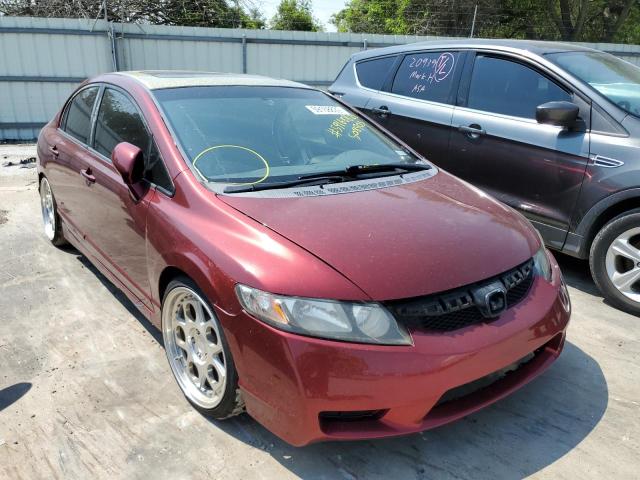 2HGFA158X8H508903 - 2008 HONDA CIVIC EX MAROON photo 1