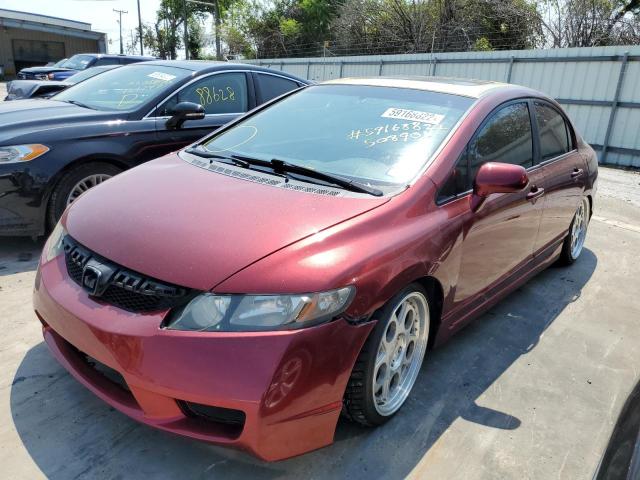 2HGFA158X8H508903 - 2008 HONDA CIVIC EX MAROON photo 2