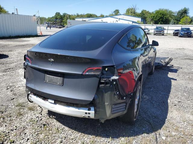 5YJYGDED1MF113870 - 2021 TESLA MODEL Y فحمي صورة 4