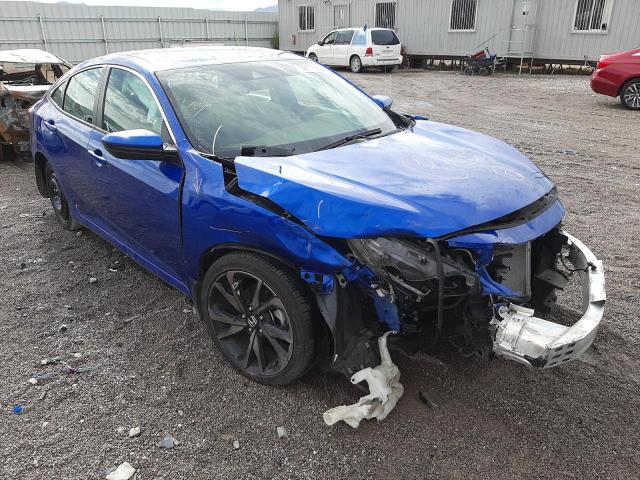2HGFC2F89KH516917 - 2019 HONDA CIVIC SPOR BLUE photo 1