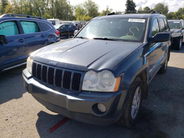 1J8GR48K17C563741 - 2007 JEEP GRAND CHER BLUE photo 2