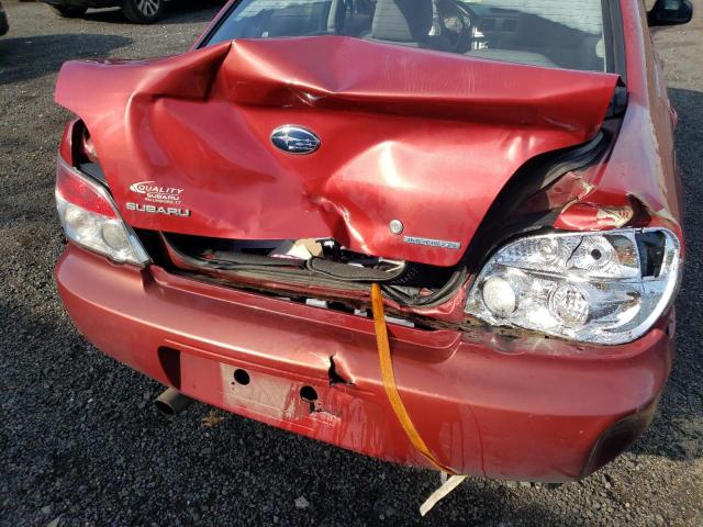 JF1GD61647H523001 - 2007 SUBARU IMPREZA SE RED photo 9