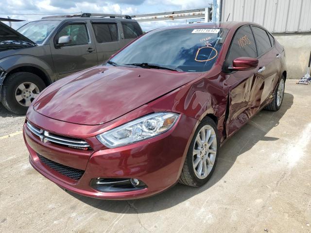 1C3CDFCB5FD236960 - 2015 DODGE DART LIMIT BURGUNDY photo 2