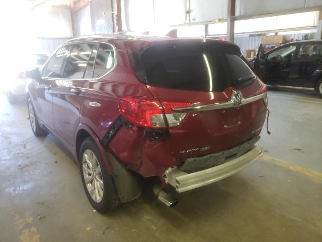 LRBFXBSA6HD039881 - 2017 BUICK ENVISION E წითელი ფოტო 3