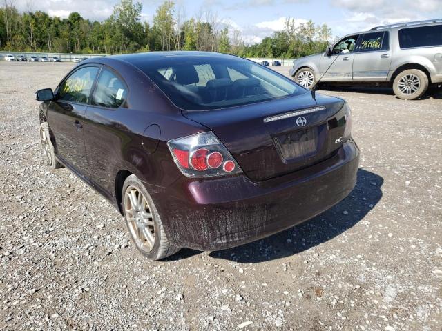 JTKDE167880239054 - 2008 TOYOTA SCION TC 勃艮第红 照片 3