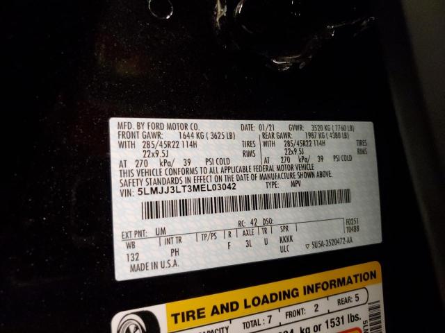 5LMJJ3LT3MEL03042 - 2021 LINCOLN NAVIGATOR 黑色 照片 10