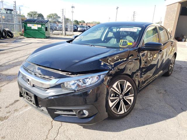 19XFC1F73JE002457 - 2018 HONDA CIVIC EXL أسود صورة 2