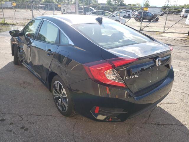 19XFC1F73JE002457 - 2018 HONDA CIVIC EXL أسود صورة 3