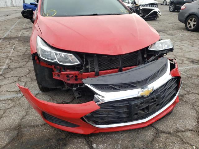 1G1BJ5SM6K7104000 - 2019 CHEVROLET CRUZE RED photo 9