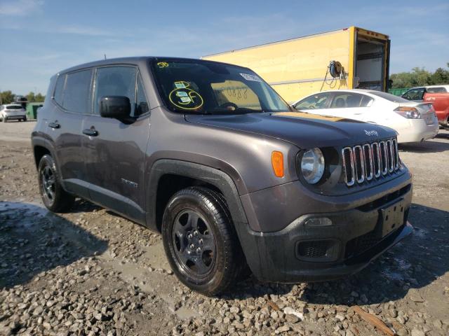ZACCJAAB4HPG32697 - 2017 JEEP RENEGADE S GRAY photo 1