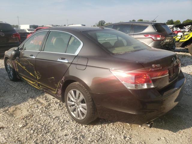 1HGCP3F88BA019501 - 2011 HONDA ACCORD EXL BROWN photo 3