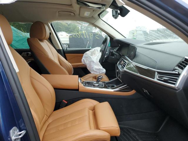 5UXCW2C08M9E66281 - 2021 BMW X7 XDRIVE4 BLUE photo 5