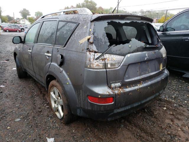 JA4MT41X88Z013771 - 2008 MITSUBISHI OUTLANDER GRAY photo 3