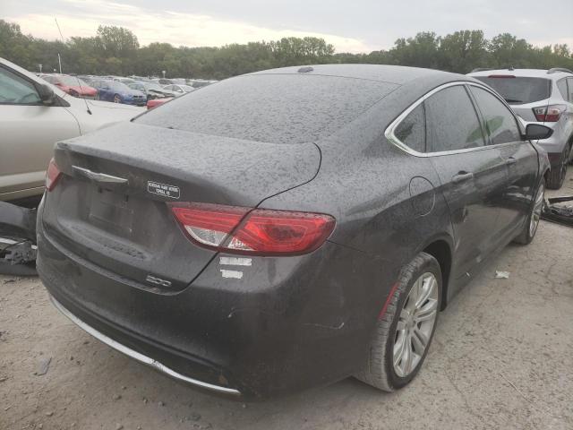 1C3CCCABXFN634695 - 2015 CHRYSLER 200 LIMITE GRAY photo 4