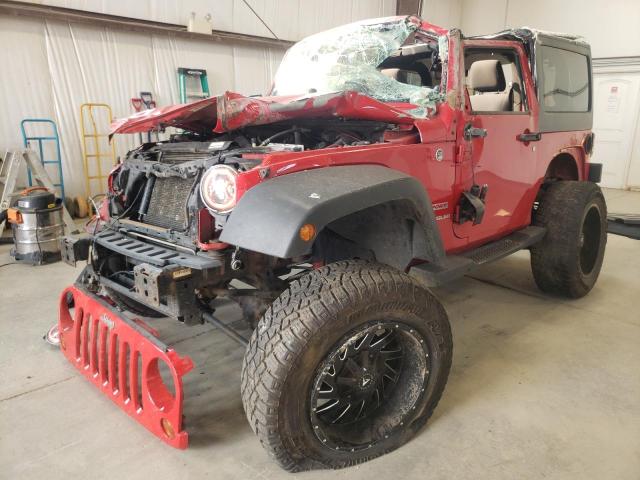1J4AA2D18BL629243 - 2011 JEEP WRANGLER S RED photo 2