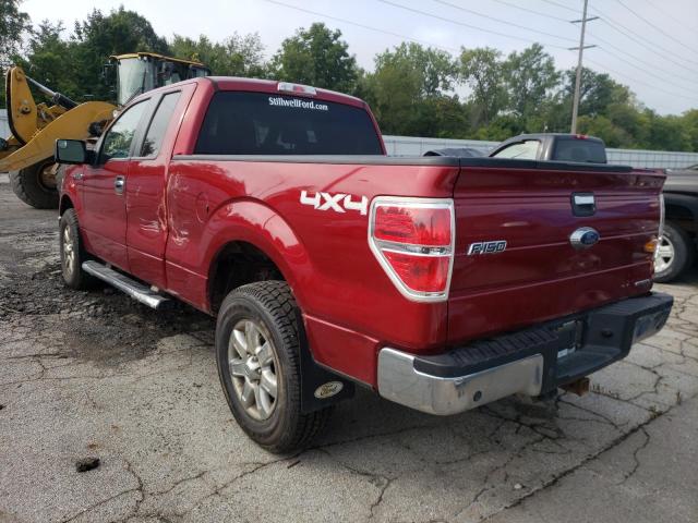 1FTFX1EF2EFA39427 - 2014 FORD F150 XLT RED photo 3