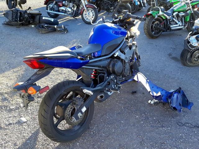 JYARJ18YX9A001079 - 2009 YAMAHA FZ6 R BLUE photo 4