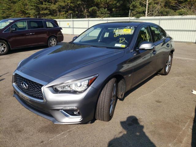 JN1EV7AR3JM612106 - 2018 INFINITI Q50 LUXE GRAY photo 2