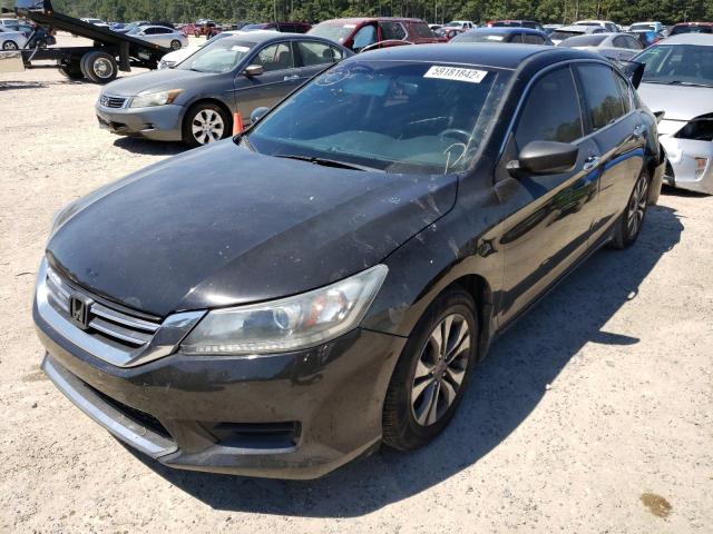 1HGCR2F32EA206620 - 2014 HONDA ACCORD LX BLACK photo 2