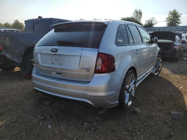 2FMDK4AK0BBB54157 - 2011 FORD EDGE SPORT SILVER photo 4