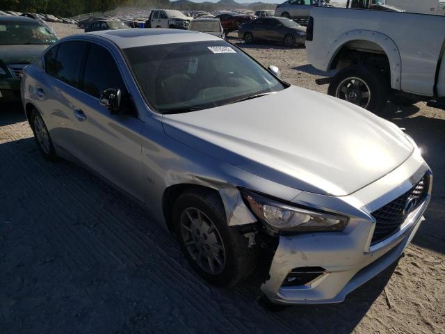 JN1EV7AP8KM519551 - 2019 INFINITI Q50 LUXE SILVER photo 1