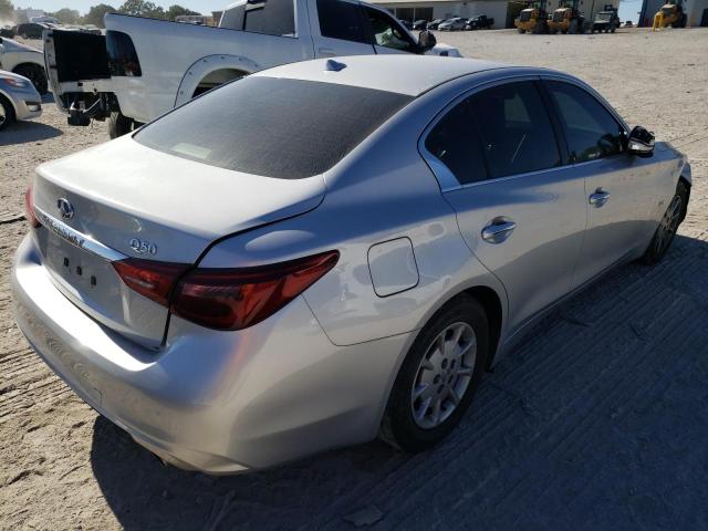 JN1EV7AP8KM519551 - 2019 INFINITI Q50 LUXE SILVER photo 4