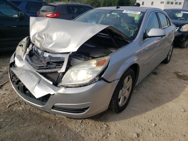 1G8ZR57558F267861 - 2008 SATURN AURA GREEN SILVER photo 2