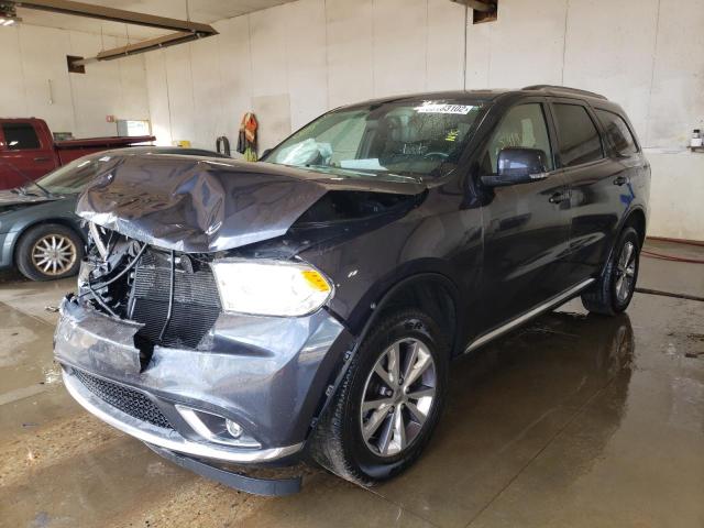 1C4RDJDG3GC481668 - 2016 DODGE DURANGO LI CHARCOAL photo 2