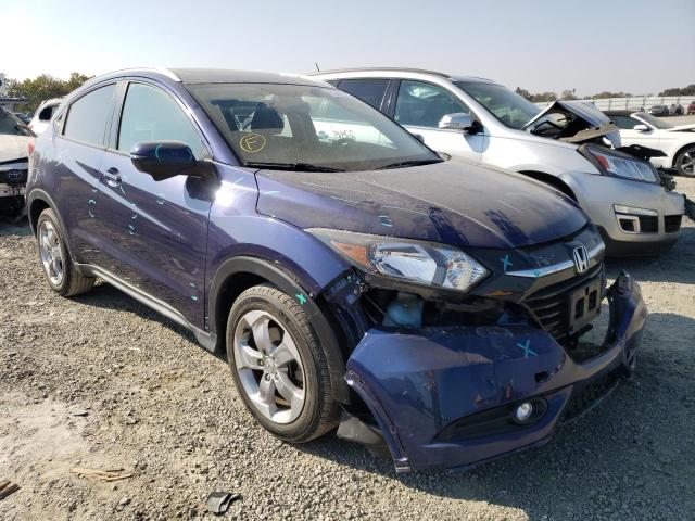 3CZRU5H75HM709844 - 2017 HONDA HR-V EXL BLUE photo 1