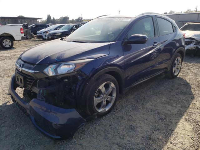 3CZRU5H75HM709844 - 2017 HONDA HR-V EXL BLUE photo 2