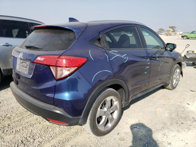 3CZRU5H75HM709844 - 2017 HONDA HR-V EXL BLUE photo 4