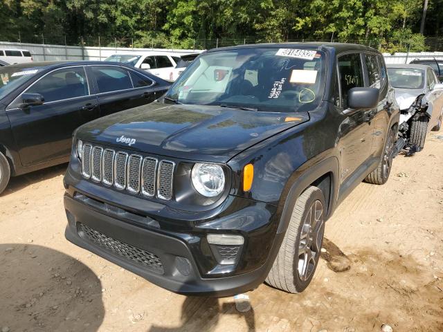 ZACNJAAB4LPL78939 - 2020 JEEP RENEGADE S BLACK photo 2