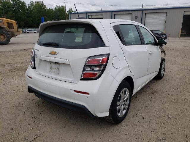 1G1JG6SB1L4128450 - 2020 CHEVROLET SONIC WHITE photo 4