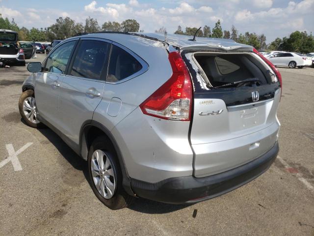 2HKRM3H76EH503380 - 2014 HONDA CR-V EXL SILVER photo 3