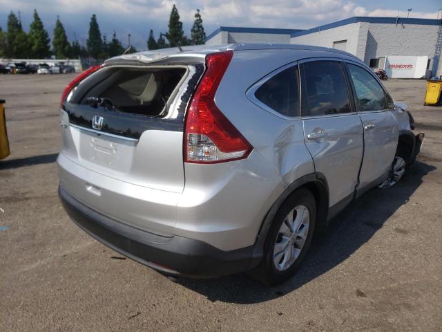 2HKRM3H76EH503380 - 2014 HONDA CR-V EXL SILVER photo 4