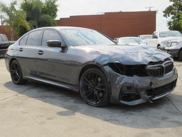 3MW5P7J02M8B71477 - 2021 BMW 330E GRAY photo 1