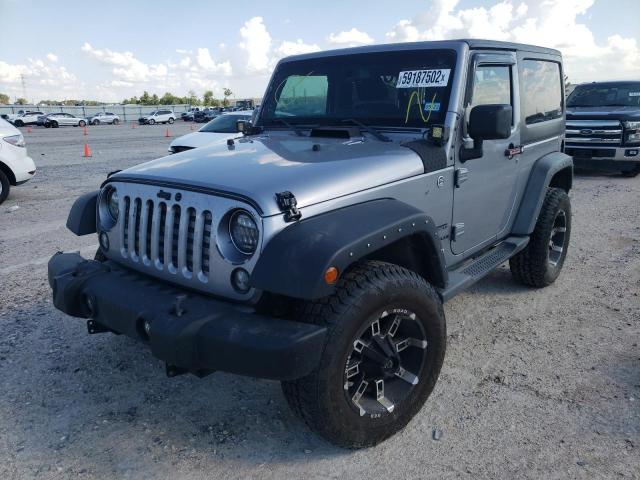 1C4GJWAG3EL113876 - 2014 JEEP WRANGLER S SILVER photo 2