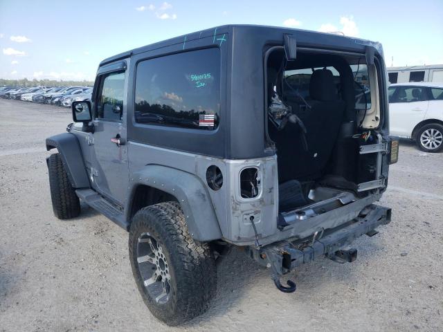 1C4GJWAG3EL113876 - 2014 JEEP WRANGLER S SILVER photo 3