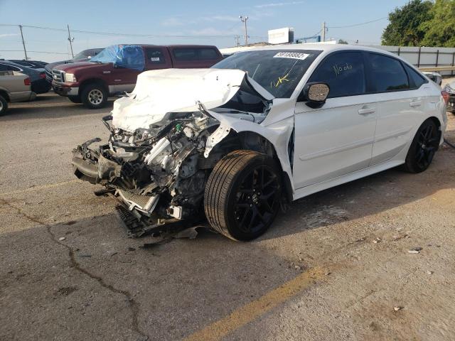 2HGFE2F54NH566810 - 2022 HONDA CIVIC SPOR WHITE photo 2