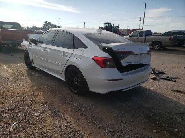 2HGFE2F54NH566810 - 2022 HONDA CIVIC SPOR WHITE photo 3