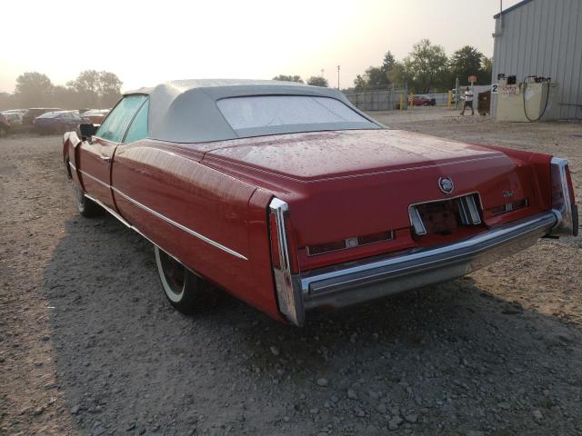 6L67S40424506 - 1974 CADILLAC ELDORADO RED photo 3