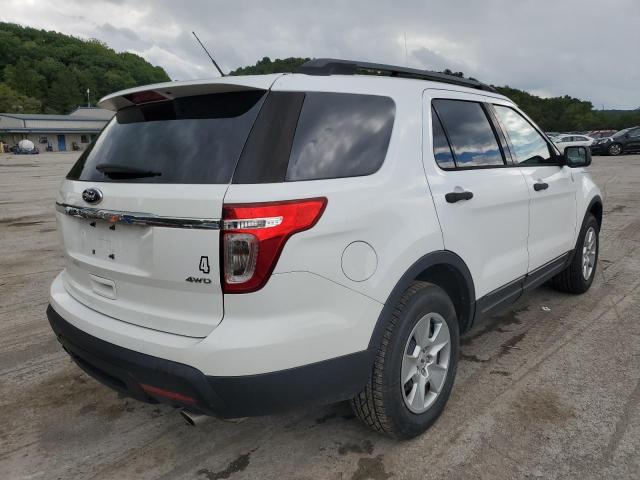 1FM5K8B85DGC30692 - 2013 FORD EXPLORER WHITE photo 4