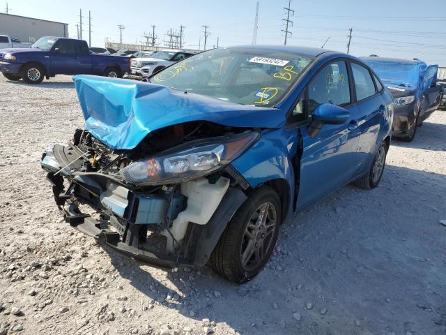 3FADP4BJ4HM109666 - 2017 FORD FIESTA SE BLUE photo 2