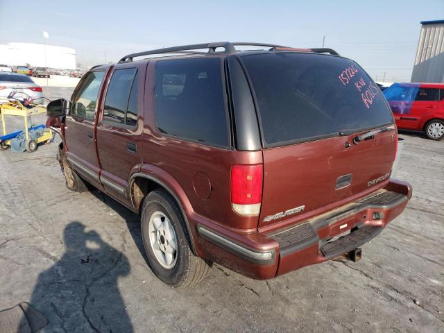 1GNDT13W6W2269848 - 1998 CHEVROLET BLAZER BURGUNDY photo 3